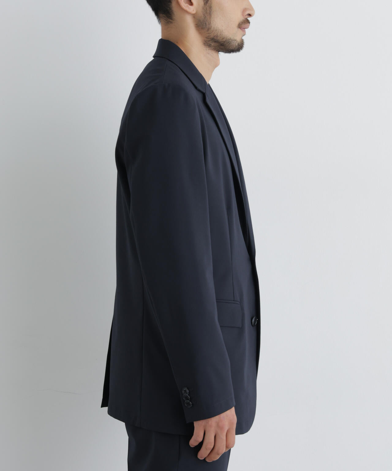 【大人気セットアップ】「Damerino」ウールライクトロストレッチセットアップ/WASHABLE