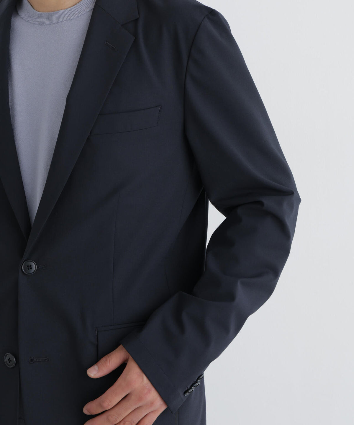 【ストレッチ/マシンウォッシャブル】「Damerino」ウールライクトロストレッチセットアップ/WASHABLE