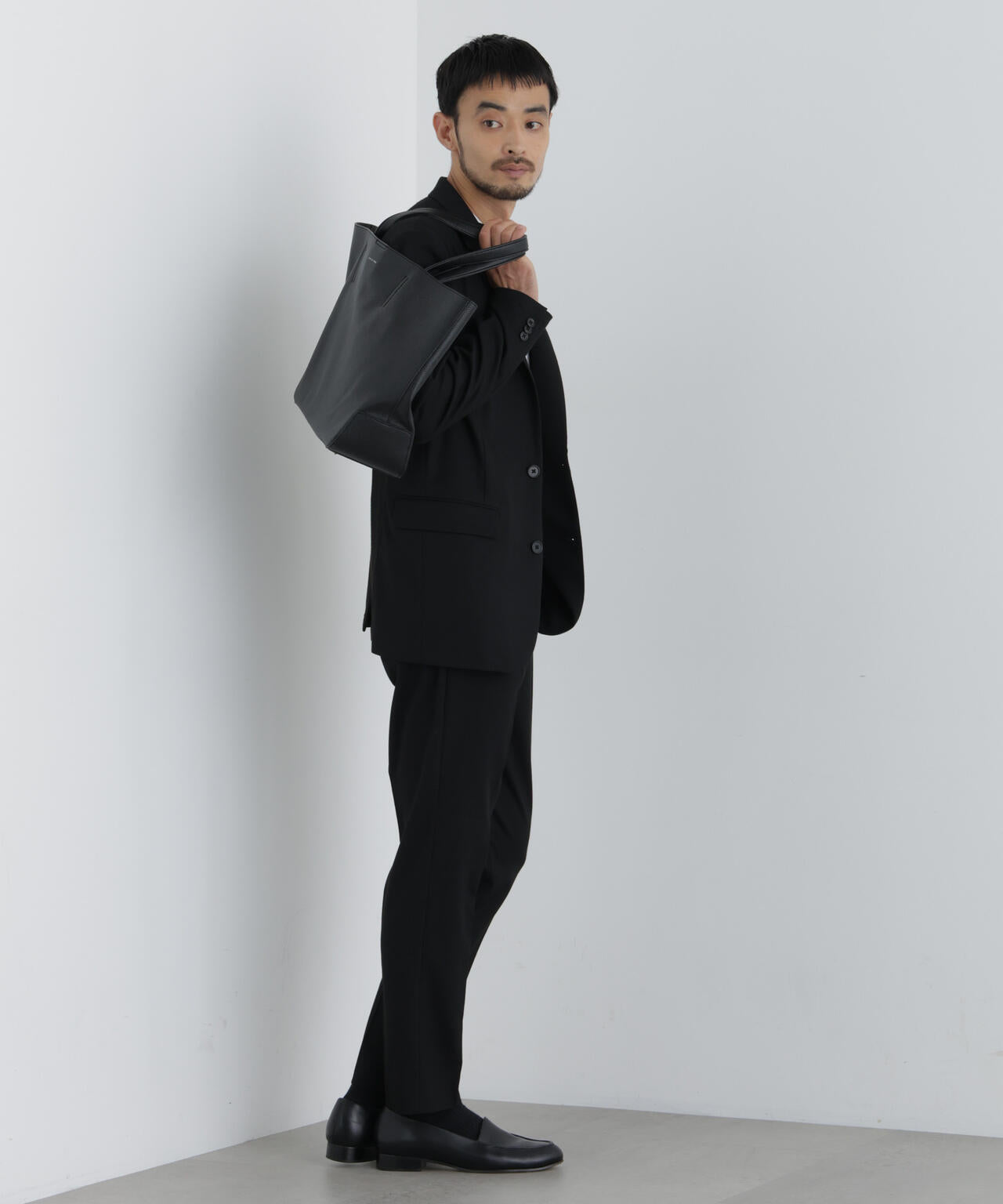 【大人気セットアップ】「Damerino」 T/Rスラブストレッチセットアップ/WASHABLE
