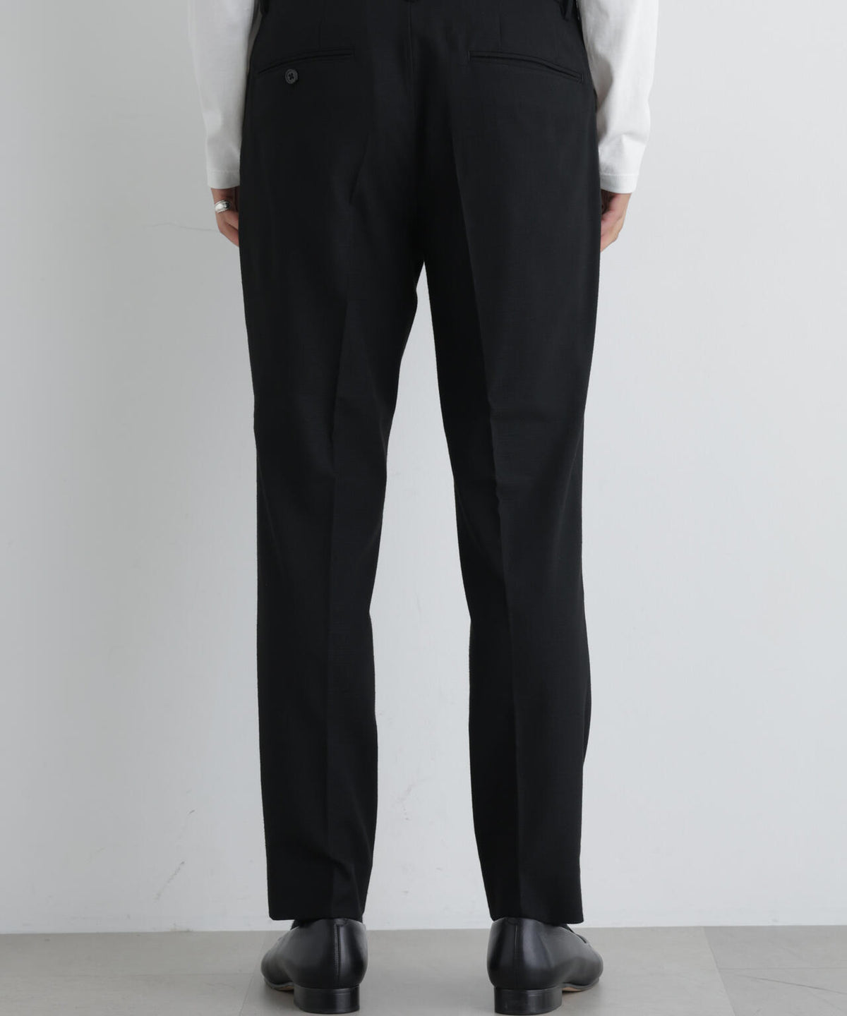 【ストレッチ/マシンウォッシャブル】「Damerino」 T/Rスラブストレッチセットアップ/WASHABLE