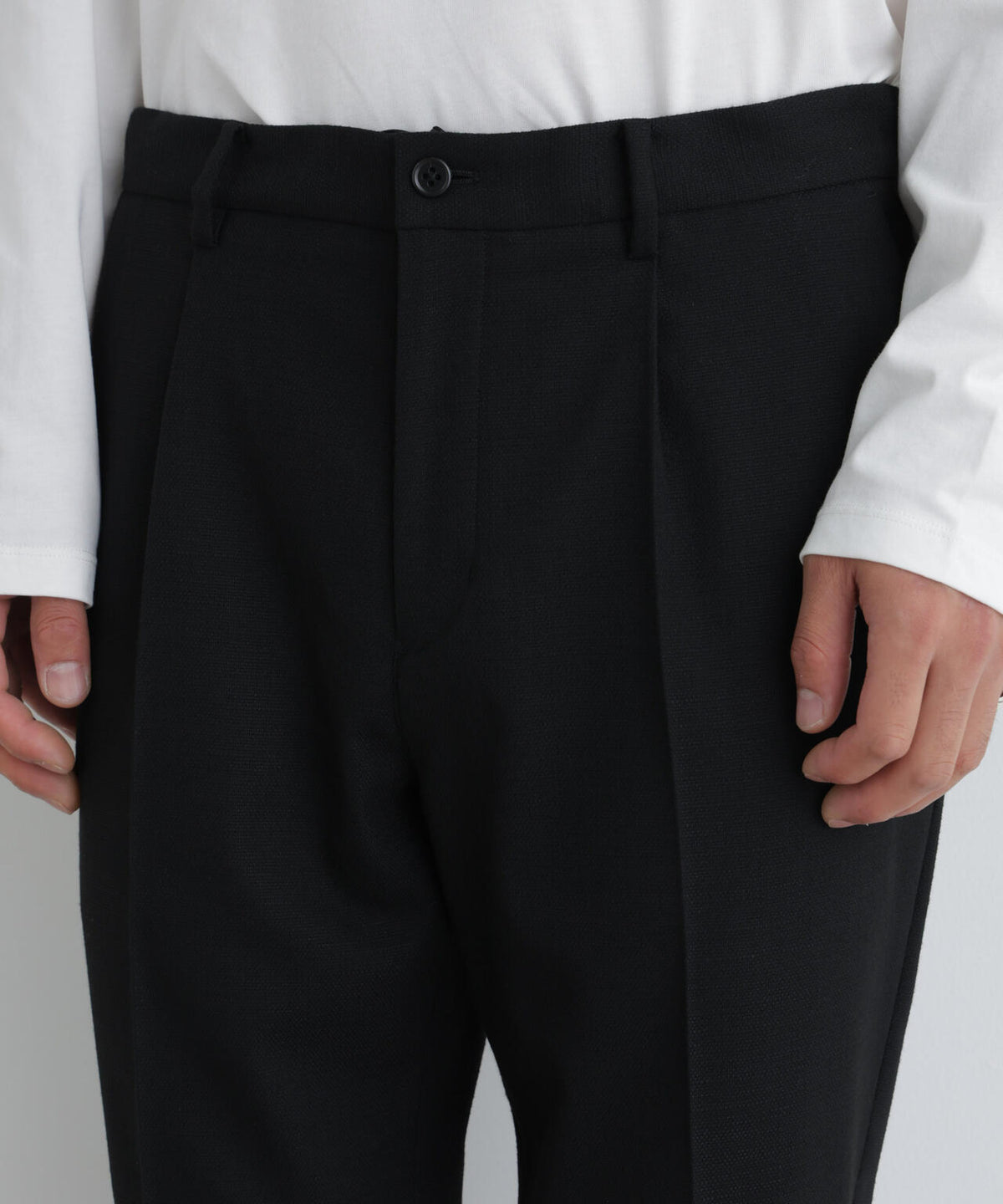 【ストレッチ/マシンウォッシャブル】「Damerino」 T/Rスラブストレッチセットアップ/WASHABLE