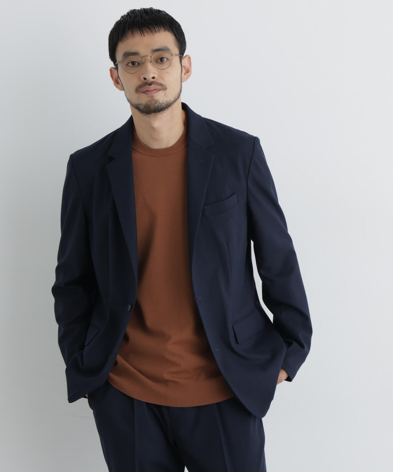 【大人気セットアップ】「Damerino」 T/Rスラブストレッチセットアップ/WASHABLE
