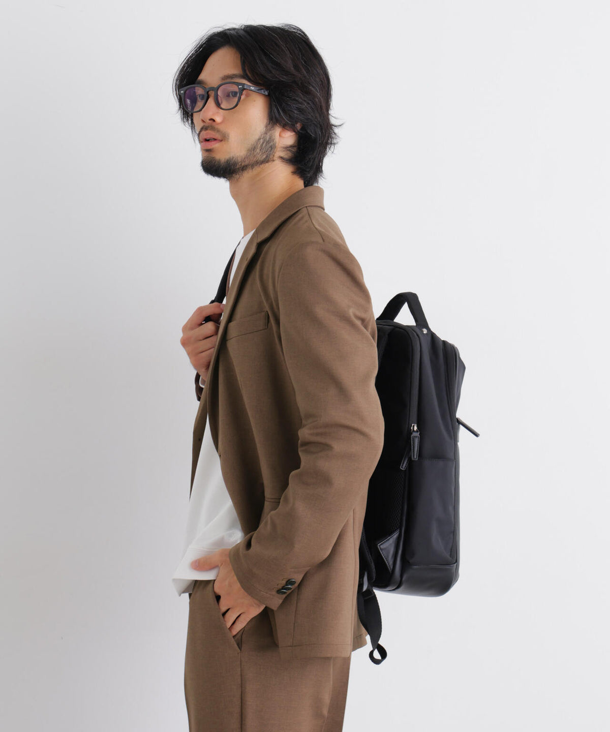 【イージーケア/防シワ】「Damerino」WOLSTAR(R) ツイルストレッチセットアップ/イージーケア