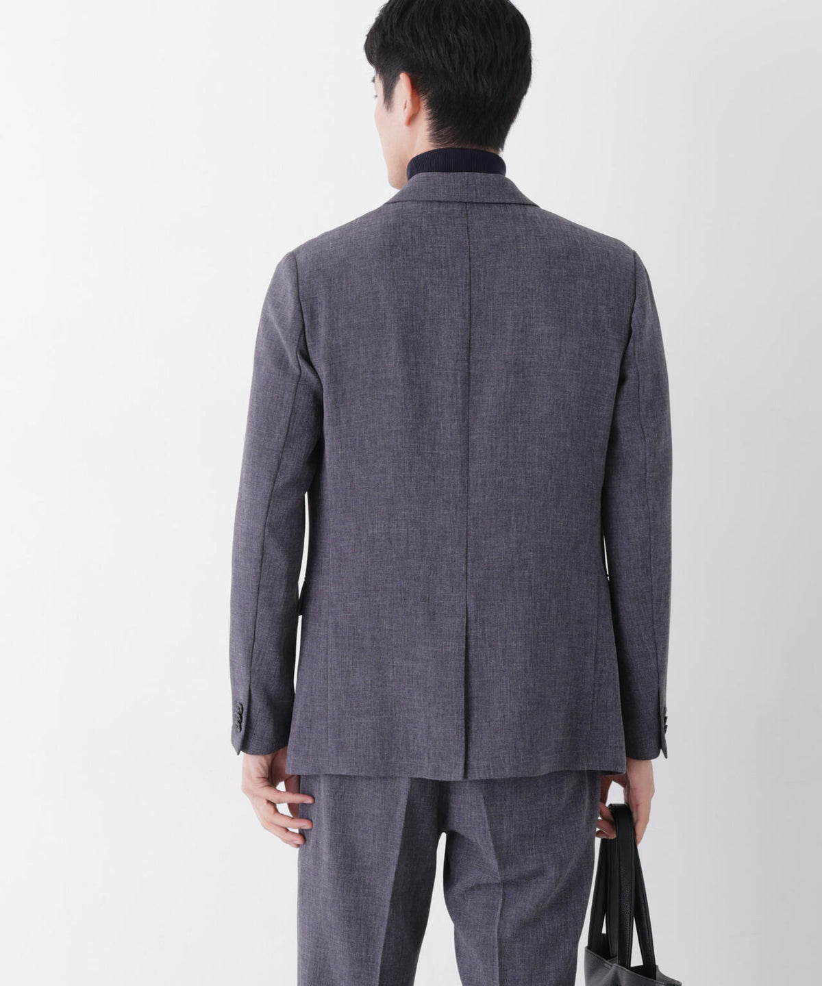【形態安定】「Damerino」メランジエアシャークストレッチセットアップ