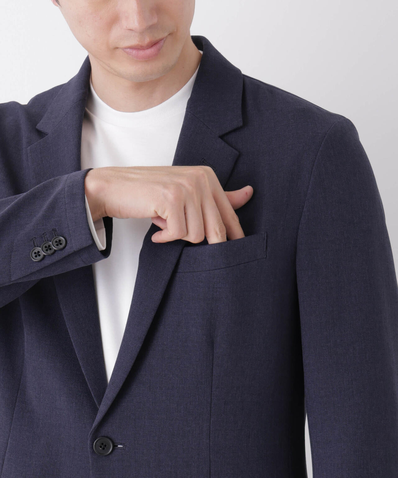 【大人気セットアップ】「Damerino」メランジエアシャークストレッチセットアップ/WASHABLE