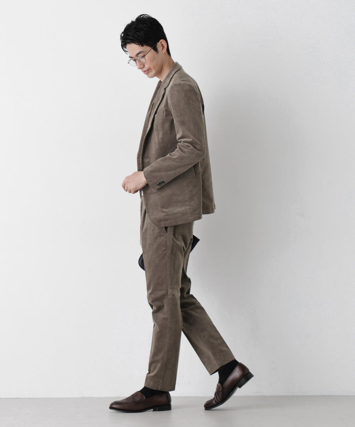 「Damerino」コットンコーデュロイストレッチセットアップ
