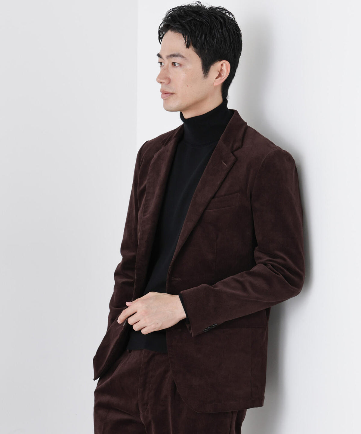 「Damerino」コットンコーデュロイストレッチセットアップ
