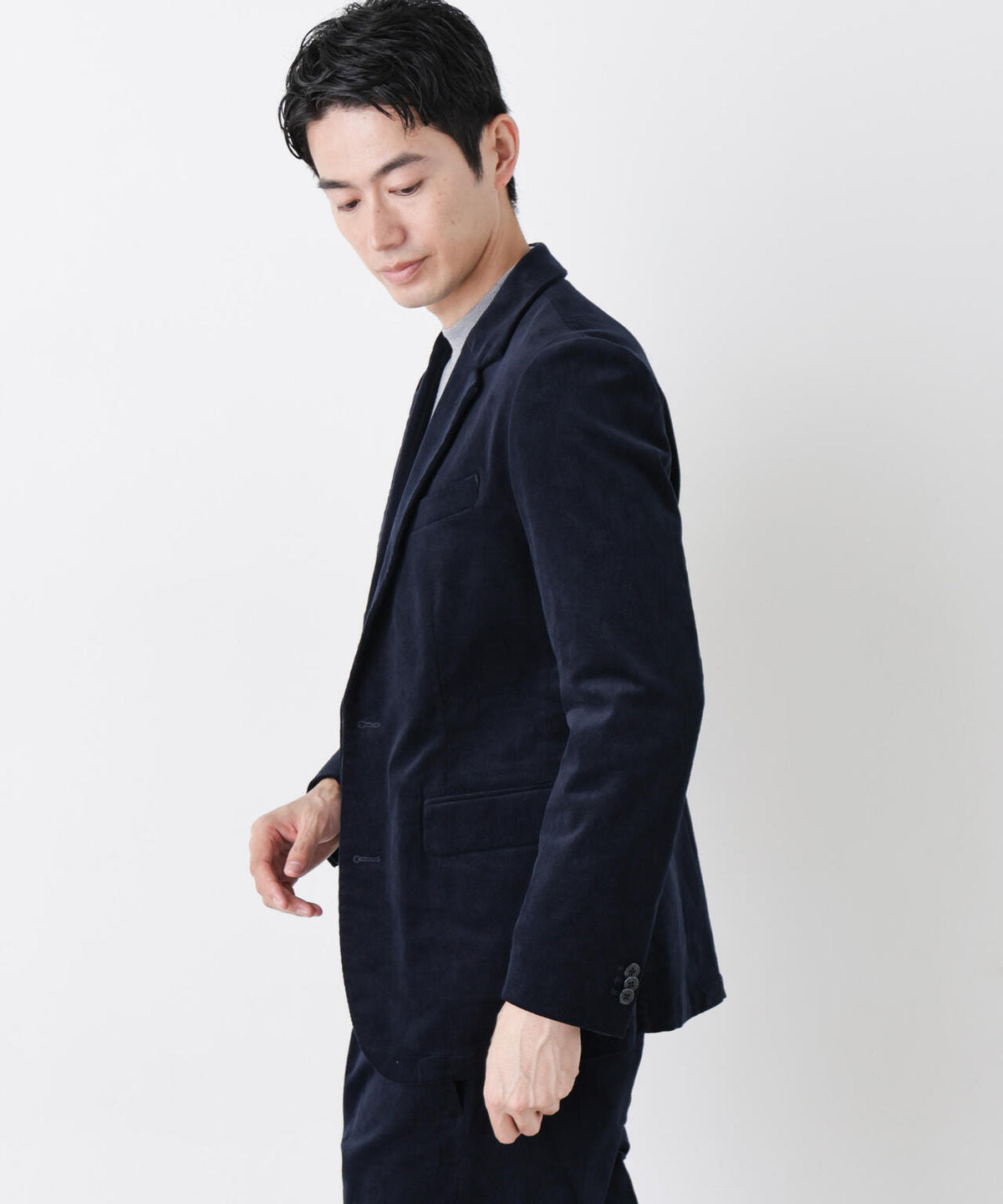 「Damerino」コットンコーデュロイストレッチセットアップ