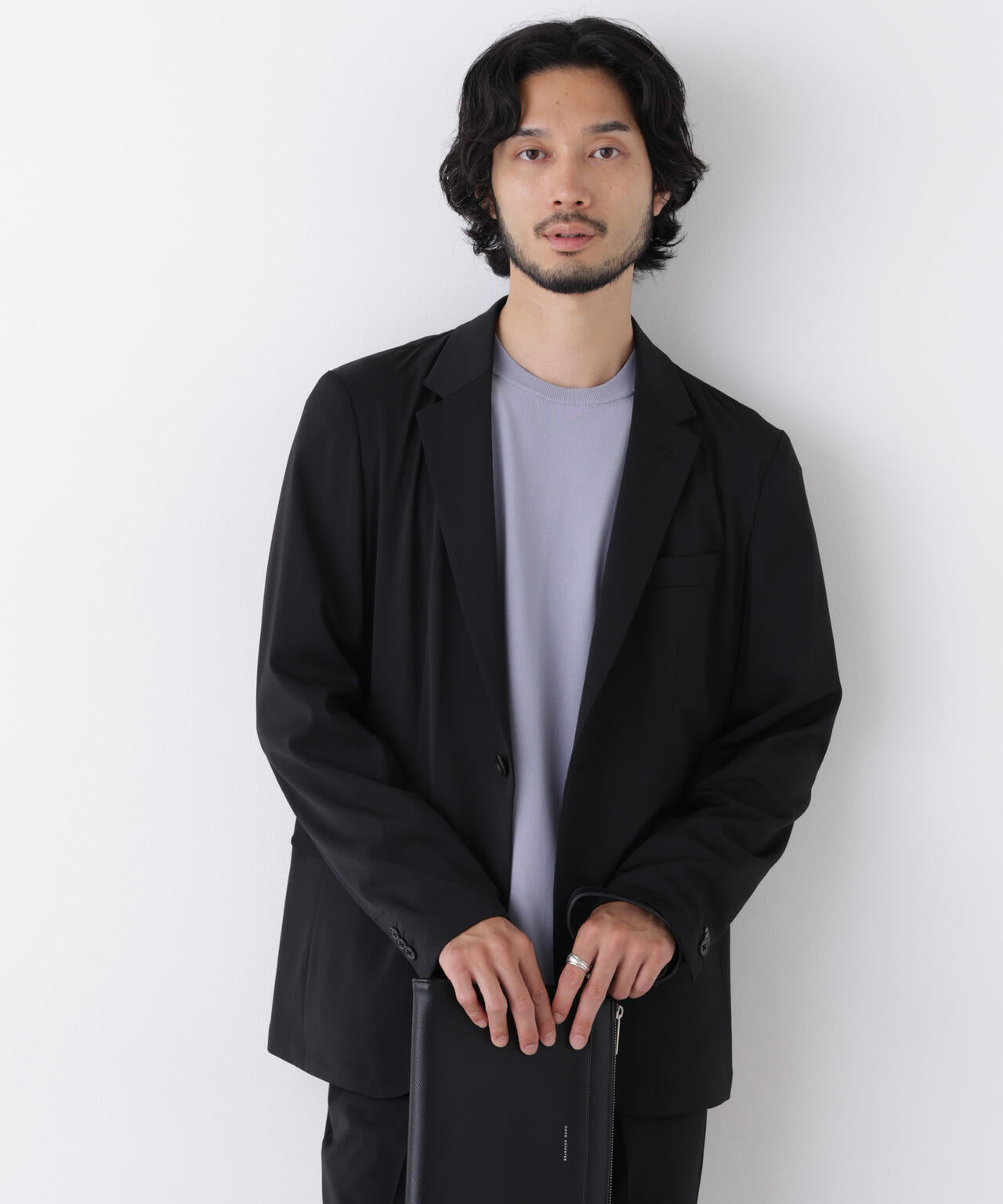 【大人気セットアップ】「Damerino」T/R パウダリー2WAYストレッチセットアップ
