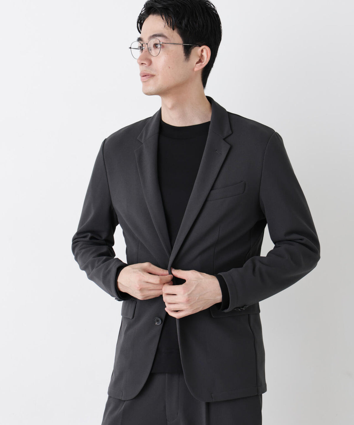【防シワ/マシンウォッシャブル】「DamerinoPack」forJetSetterブークレジャージセットアップ