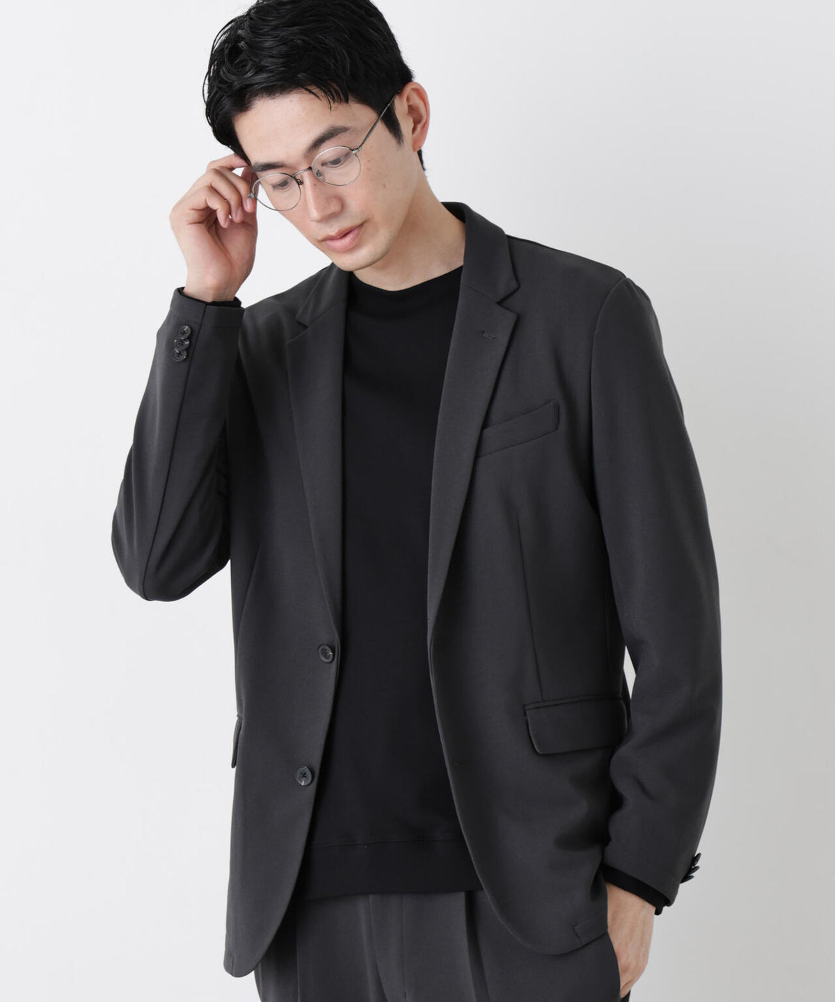 【防シワ/マシンウォッシャブル】「DamerinoPack」forJetSetterブークレジャージセットアップ