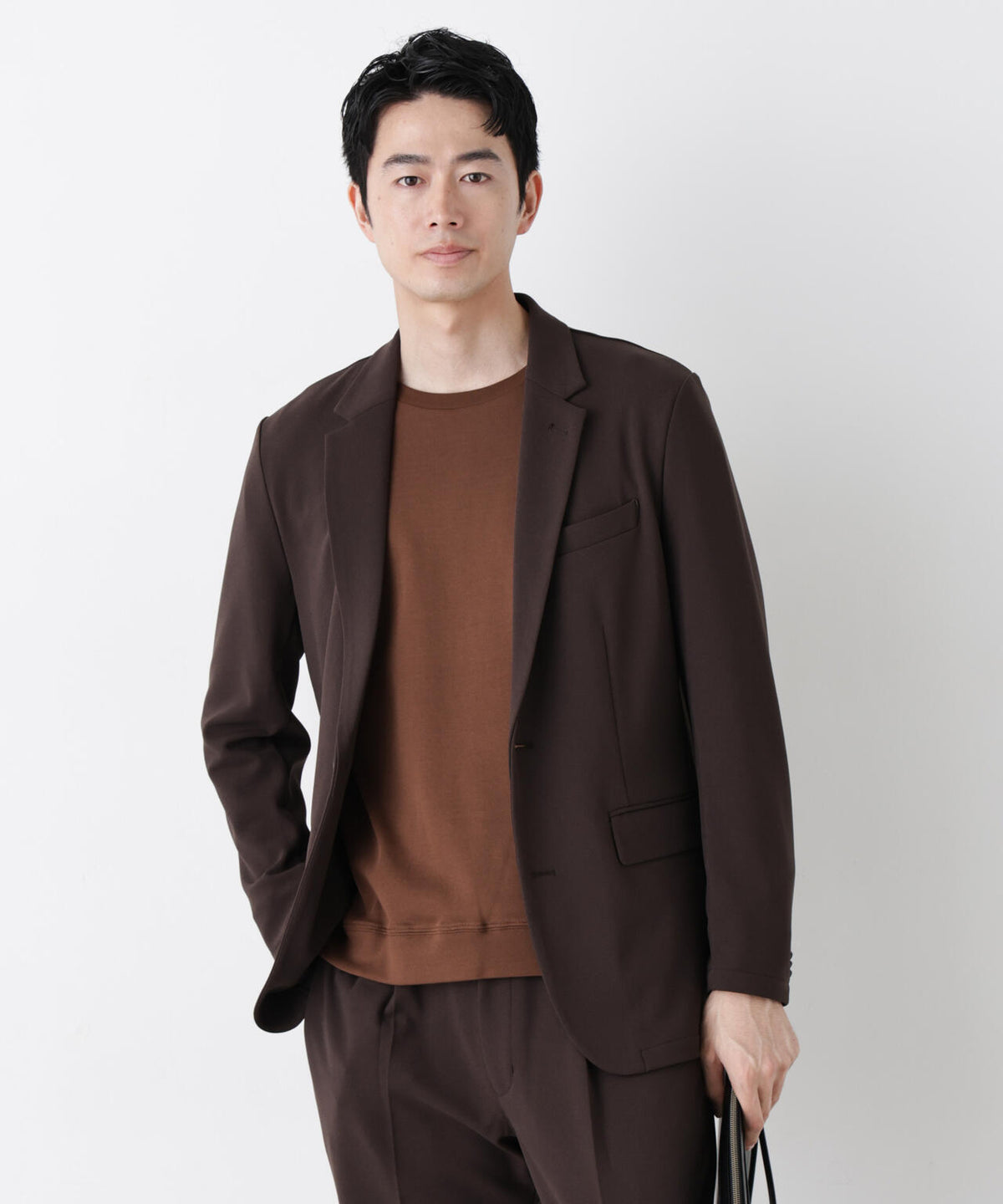 【防シワ/マシンウォッシャブル】「DamerinoPack」forJetSetterブークレジャージセットアップ
