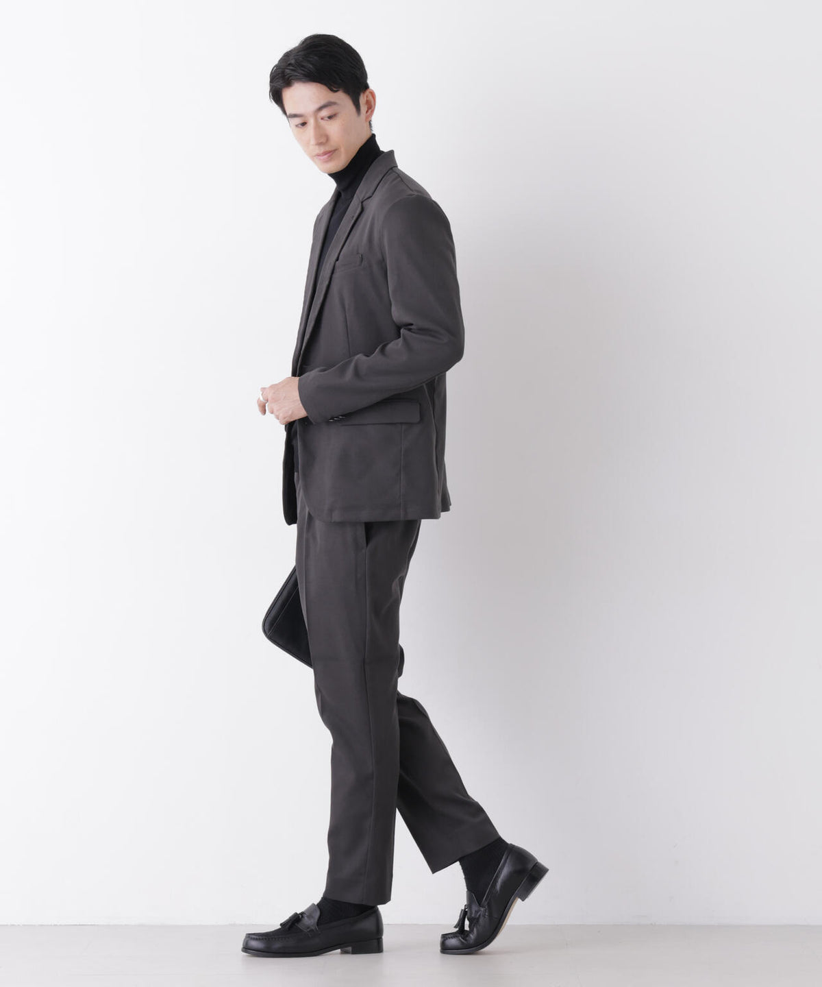 【防シワ/ストレッチ】「DamerinoPack」JetSetterウォームツイルセットアップ