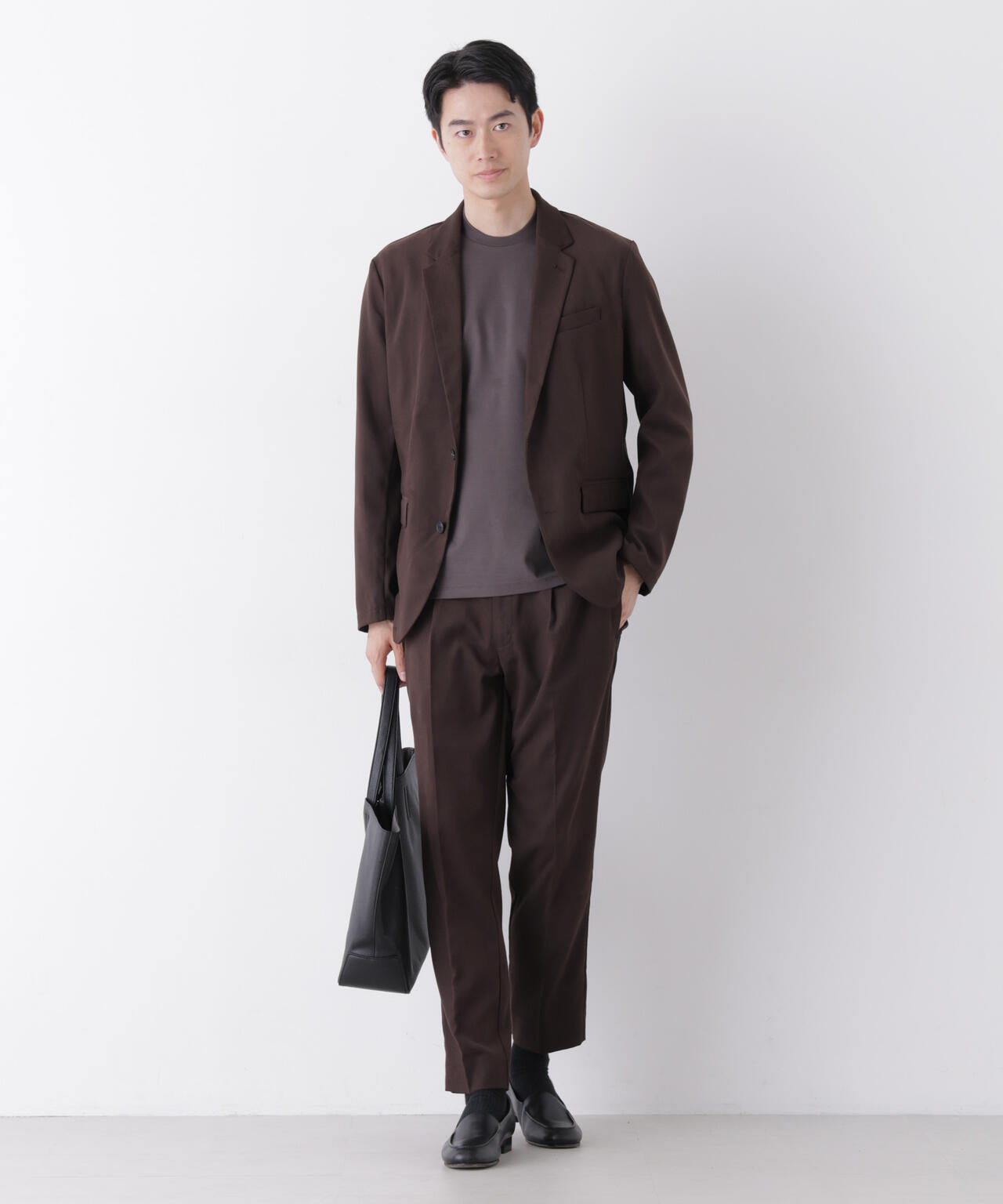 【防シワ/ストレッチ】「DamerinoPack」JetSetterウォームツイルセットアップ