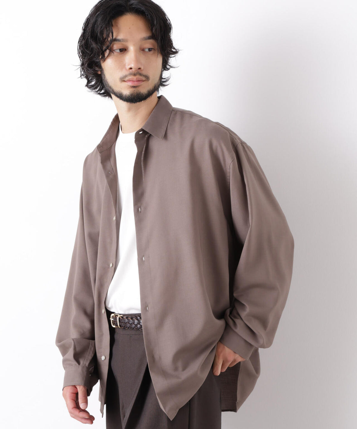 「OtoNANO」LIM-BRESS ワイドシャツ 長袖