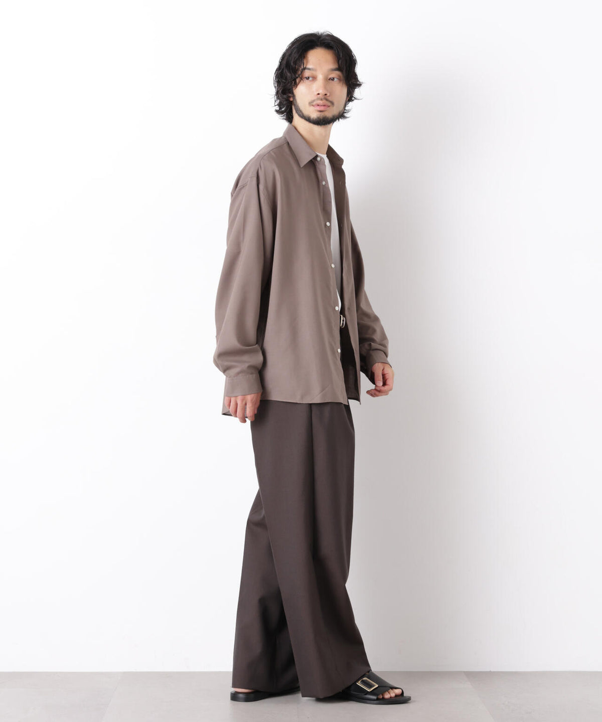 「OtoNANO」LIM-BRESS ワイドシャツ 長袖