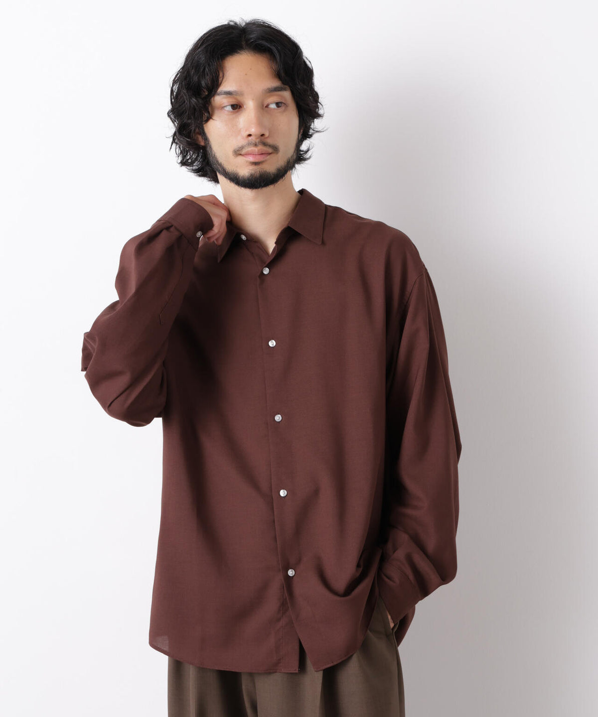 「OtoNANO」LIM-BRESS ワイドシャツ 長袖