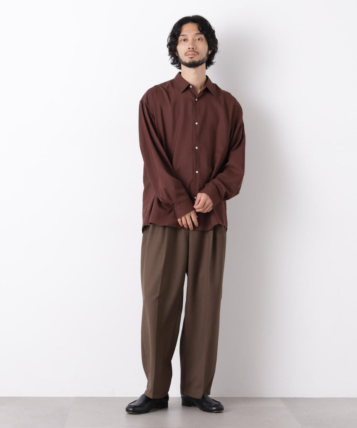 「OtoNANO」LIM-BRESS ワイドシャツ 長袖