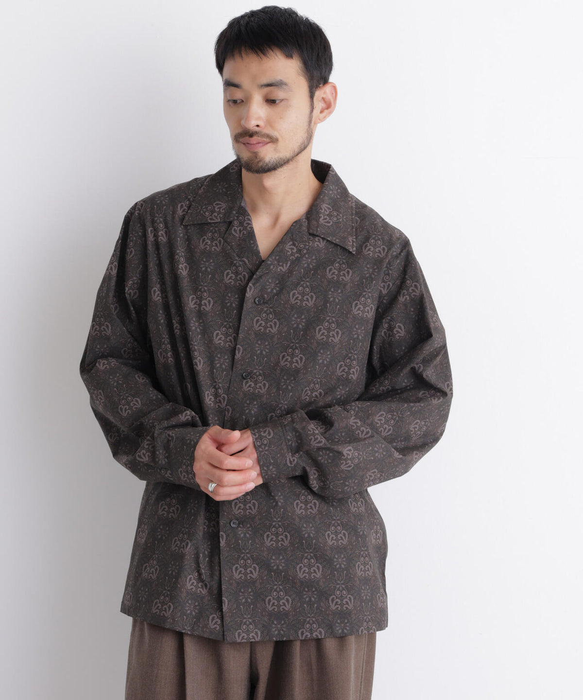 「OtoNANO」×masoret オープンカラーシャツ