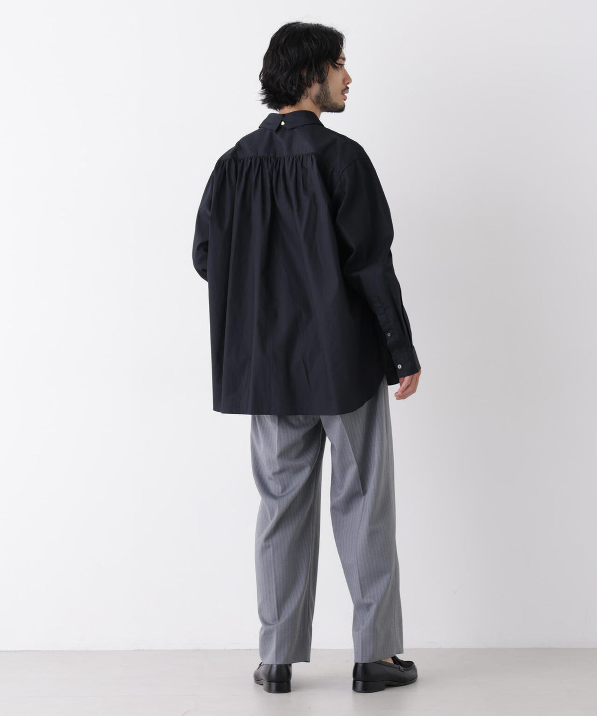 「ASSEMBLANC」Wrinkleワイヤーワッシャーシャツ