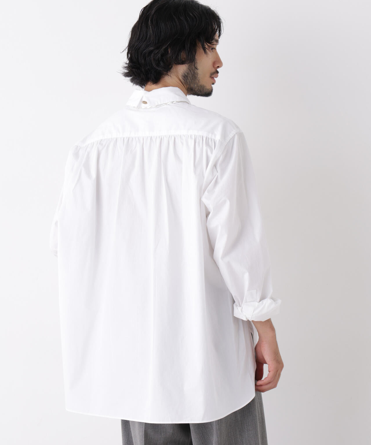 「ASSEMBLANC」Wrinkleワイヤーワッシャーシャツ