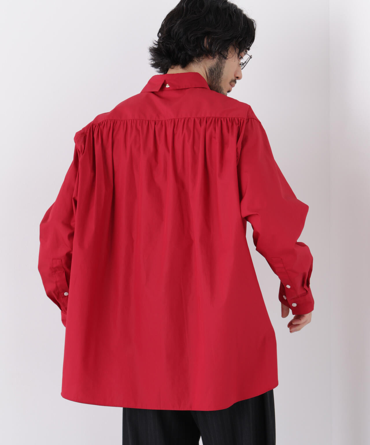 「ASSEMBLANC」Wrinkleワイヤーワッシャーシャツ