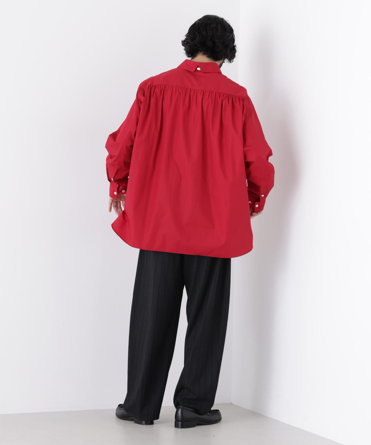 「ASSEMBLANC」Wrinkleワイヤーワッシャーシャツ