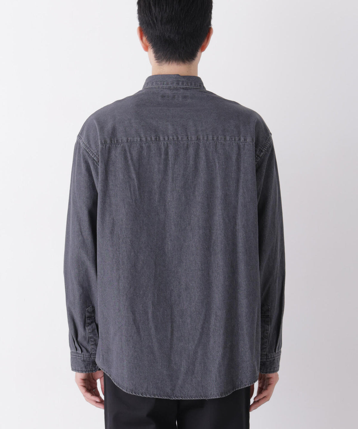 「OtoNANO」大人のワイドシャツ デニムシャツ 長袖