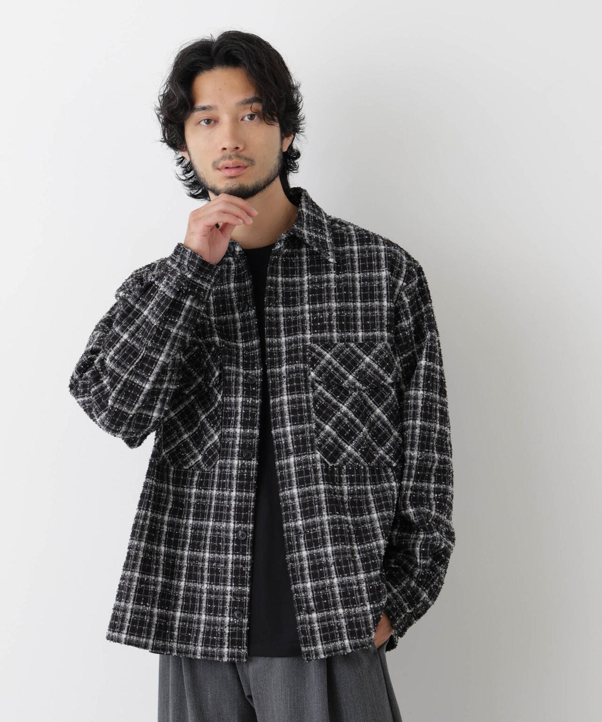 181cm B:75 W:73 H:90 着用サイズ:L