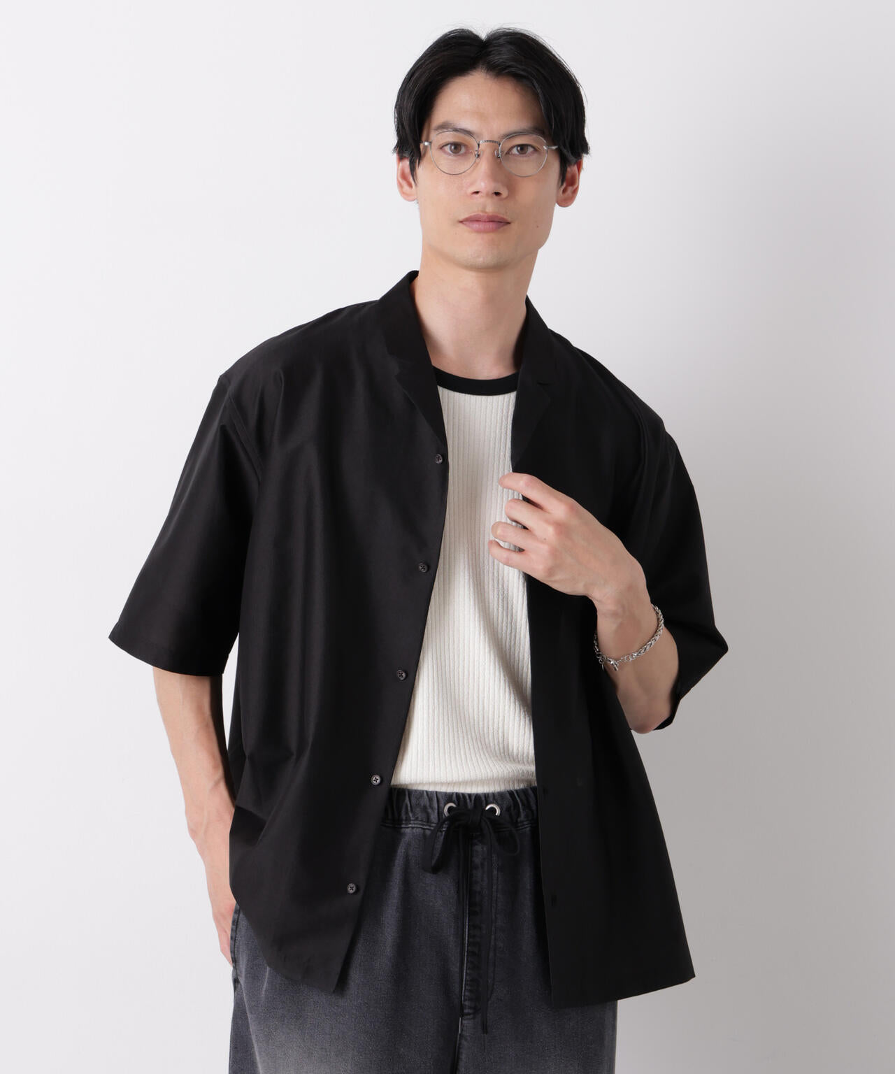 0 ZERO LAYER オープンカラーシャツ(セットアップ可)
