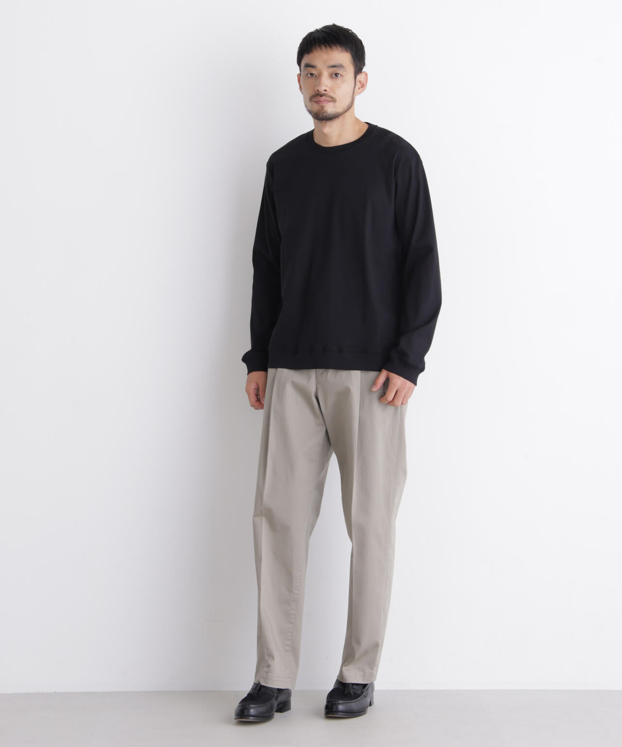 「FORMAL JERSEY」クルーネックカットソー長袖