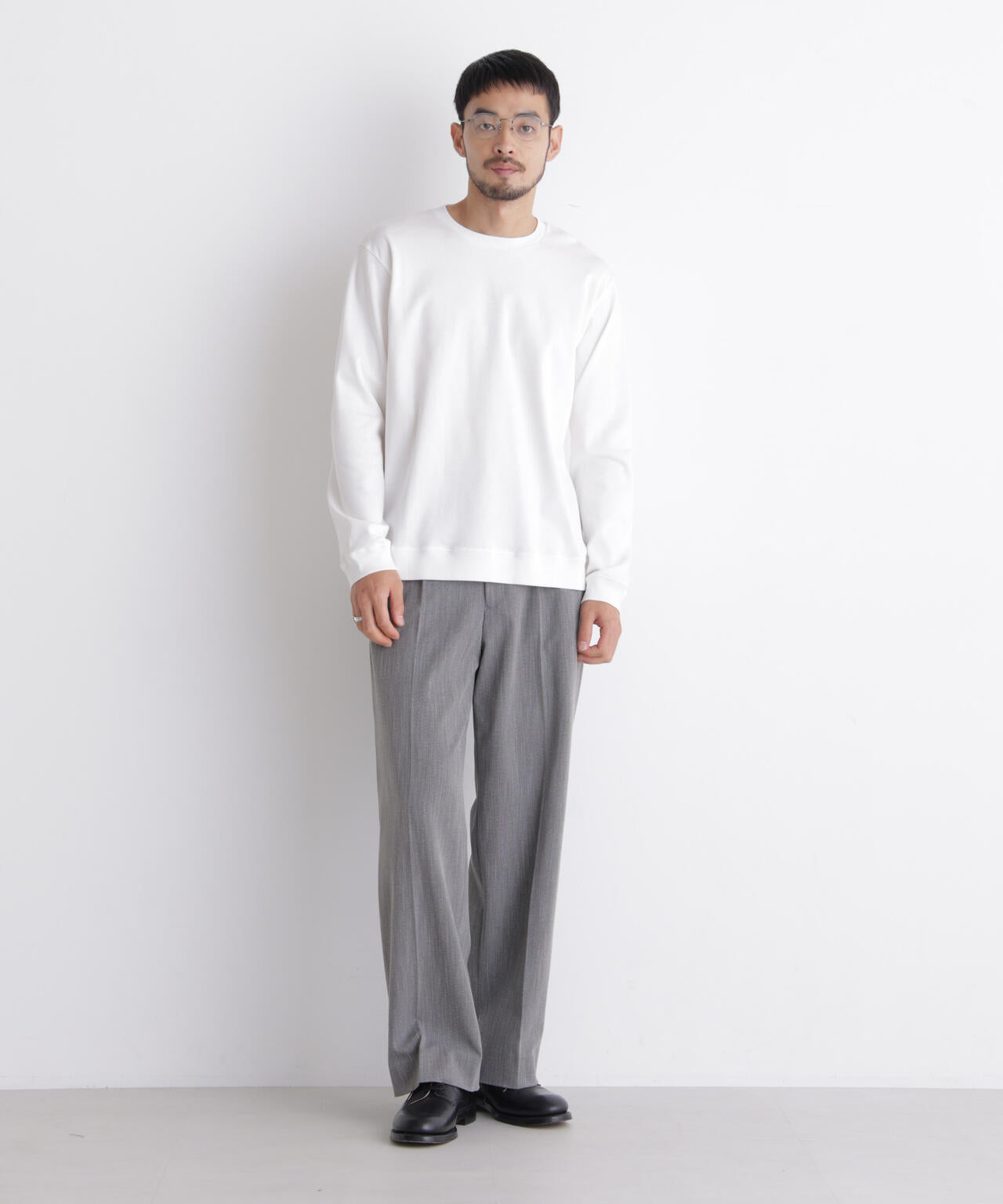 「FORMAL JERSEY」クルーネックカットソー長袖