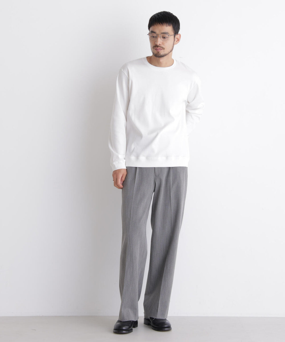 「FORMAL JERSEY」クルーネックカットソー長袖