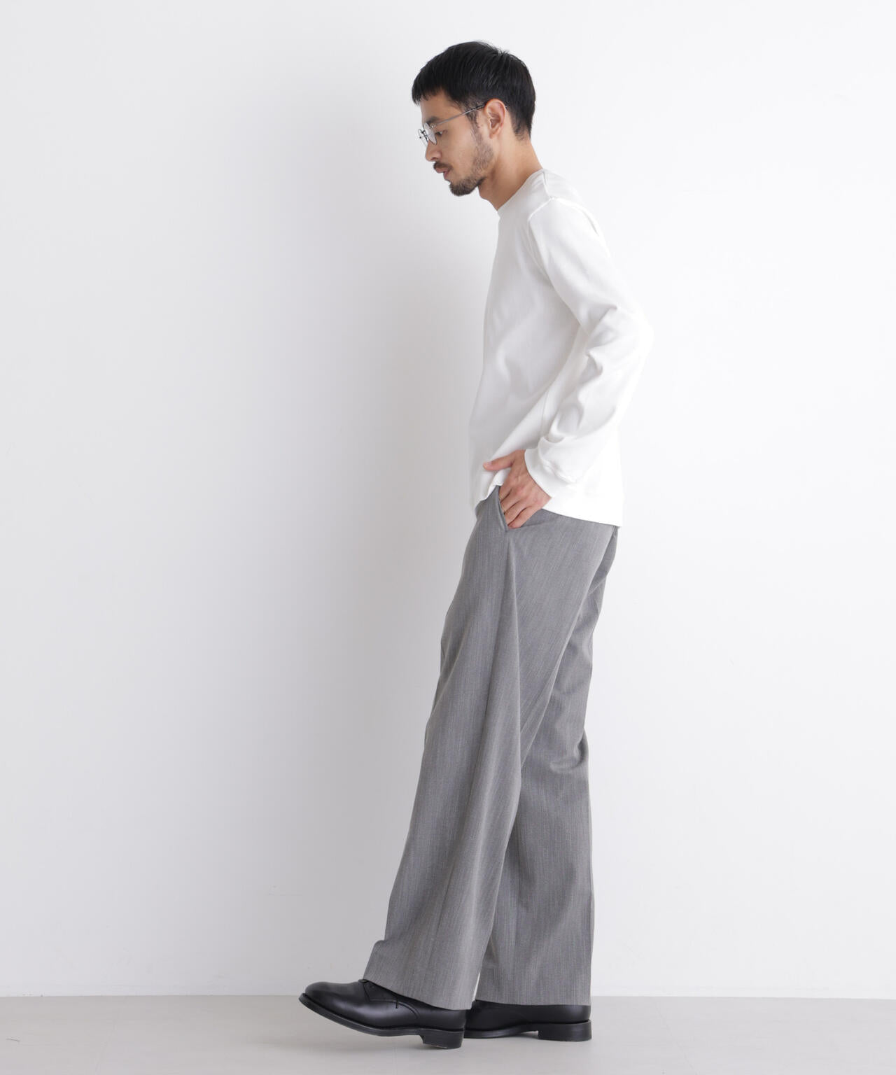 「FORMAL JERSEY」クルーネックカットソー長袖