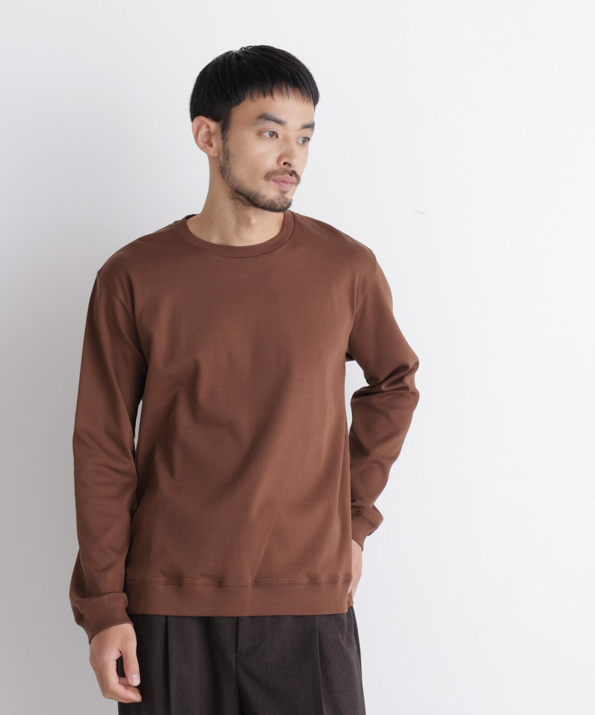 「FORMAL JERSEY」クルーネックカットソー長袖
