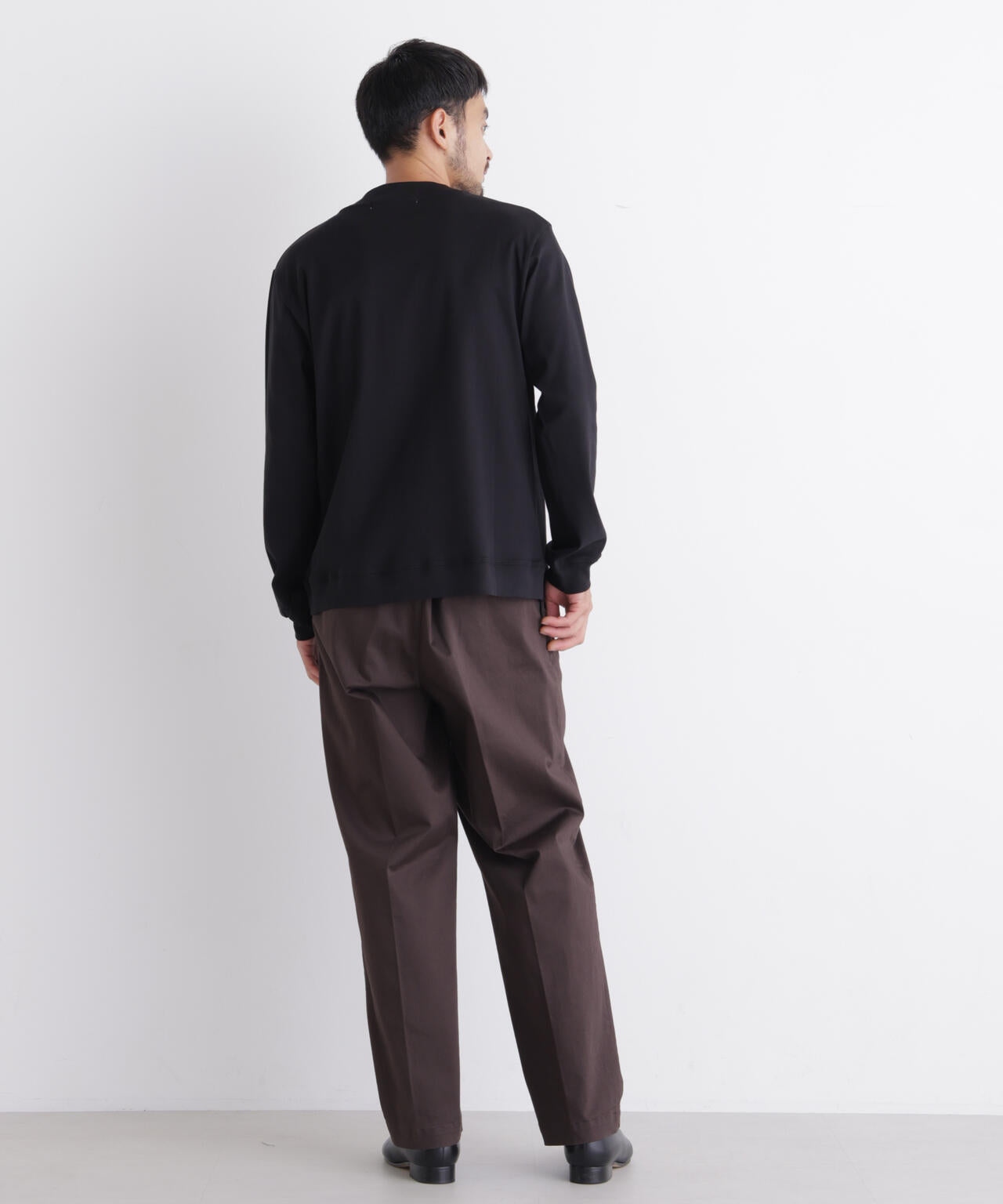 「FORMAL JERSEY」モックネックカットソー長袖