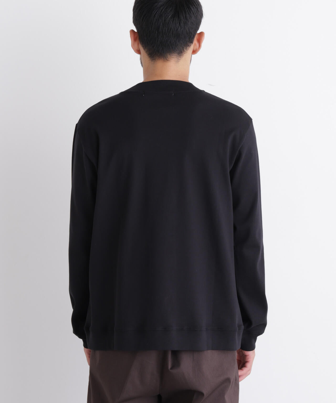 「FORMAL JERSEY」モックネックカットソー長袖