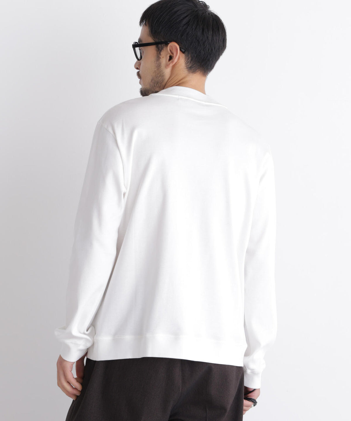 「FORMAL JERSEY」モックネックカットソー長袖