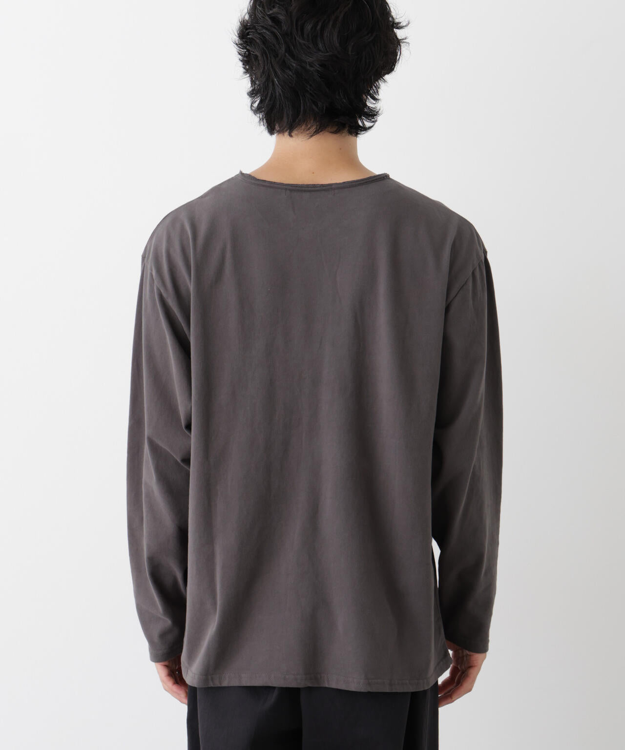 「surplus」デザインヘンリーネックTシャツ 長袖