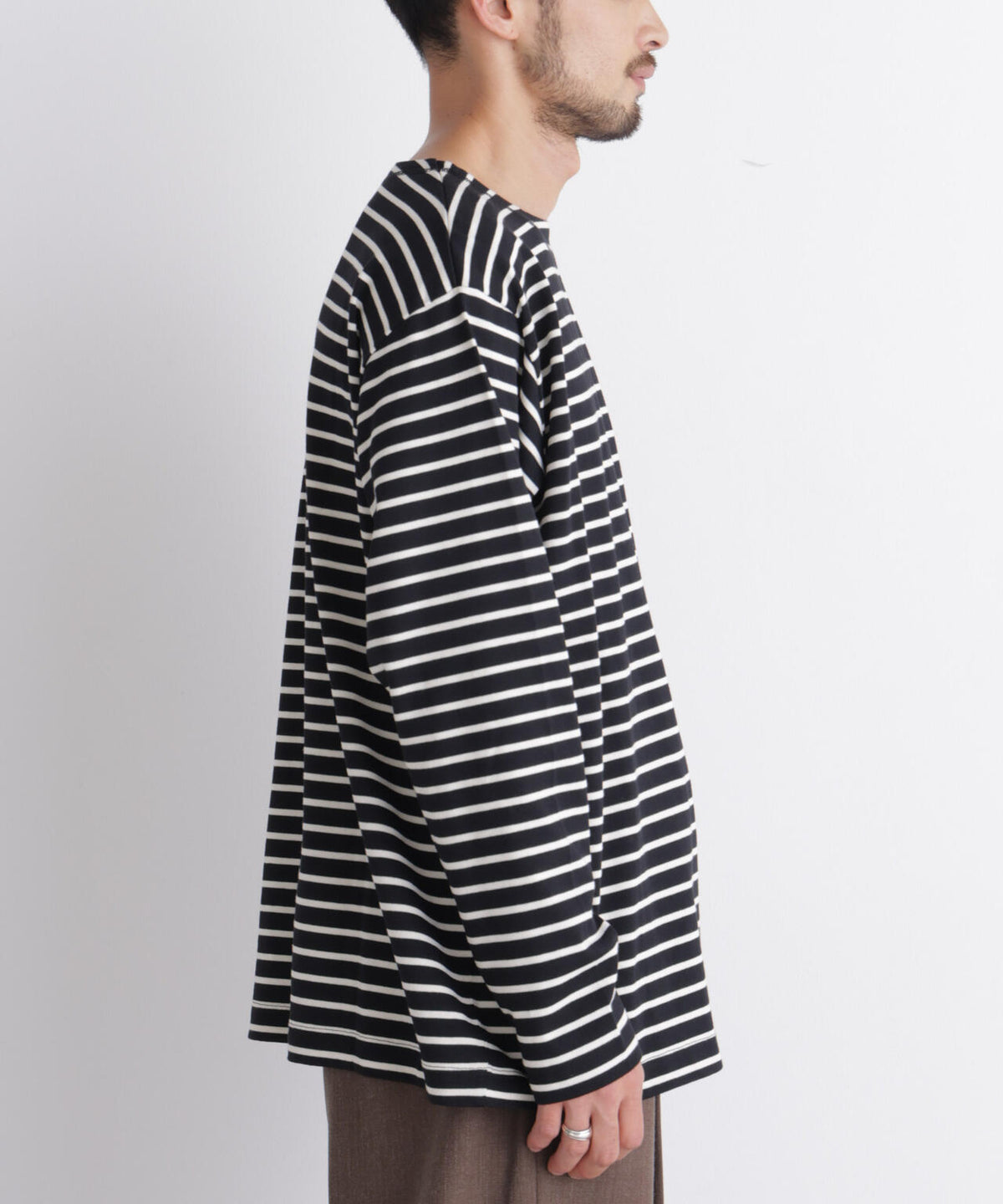 ボーダーバスクTシャツ 長袖