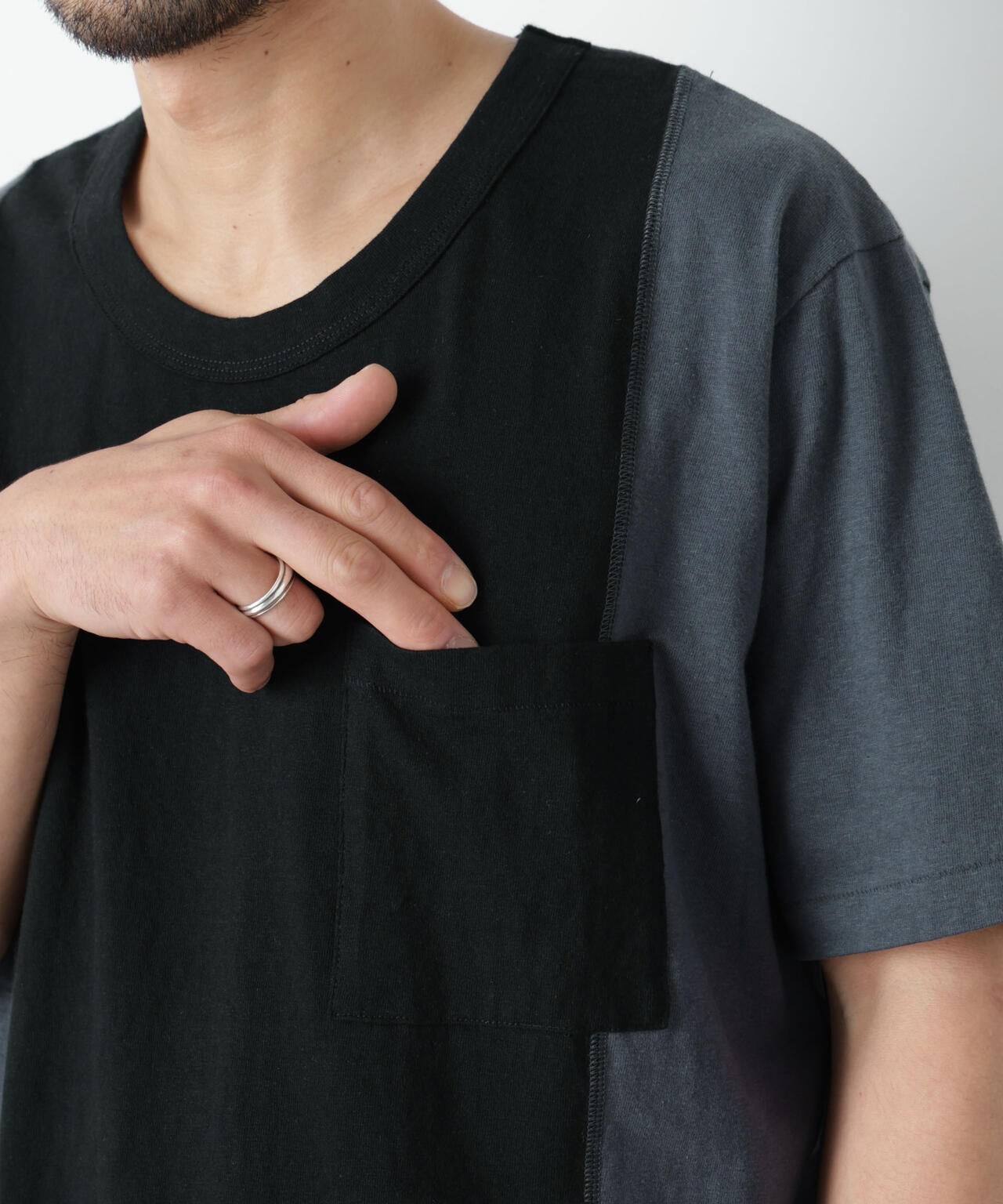 Raffy Cotton Jersey_切替Tシャツ
