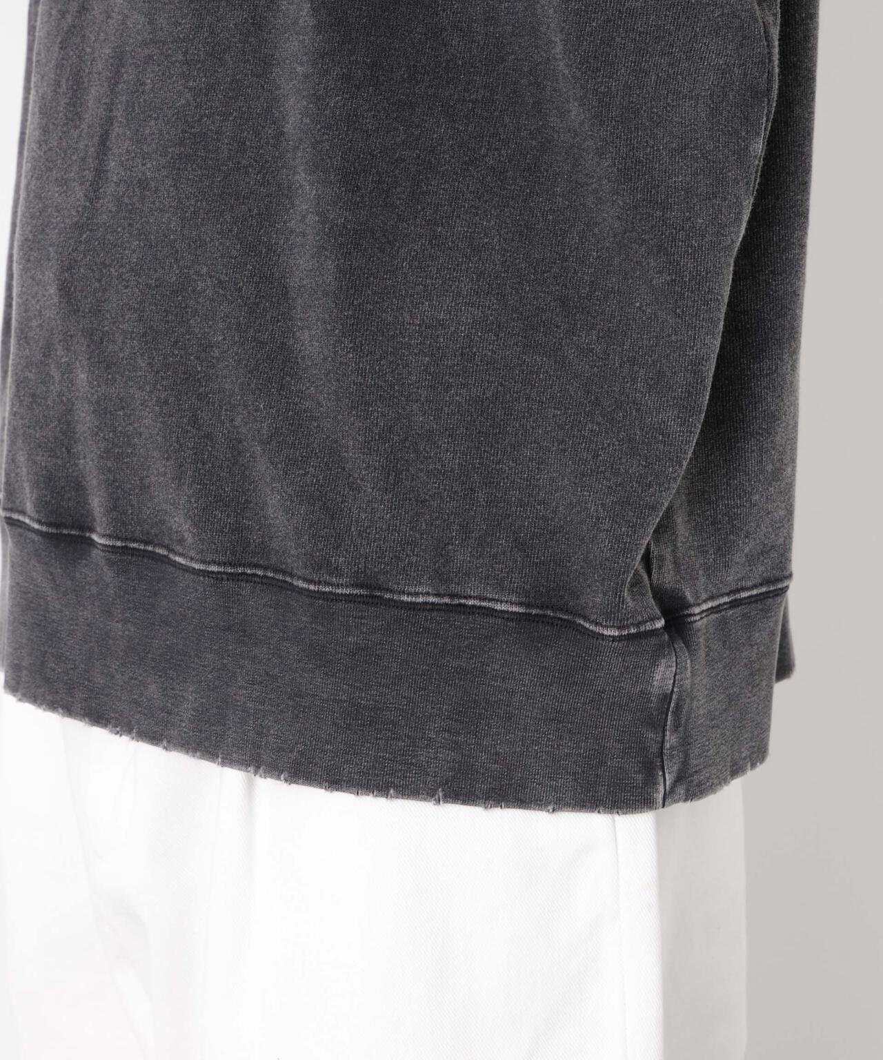 ケミカル加工袖線切替えTシャツ