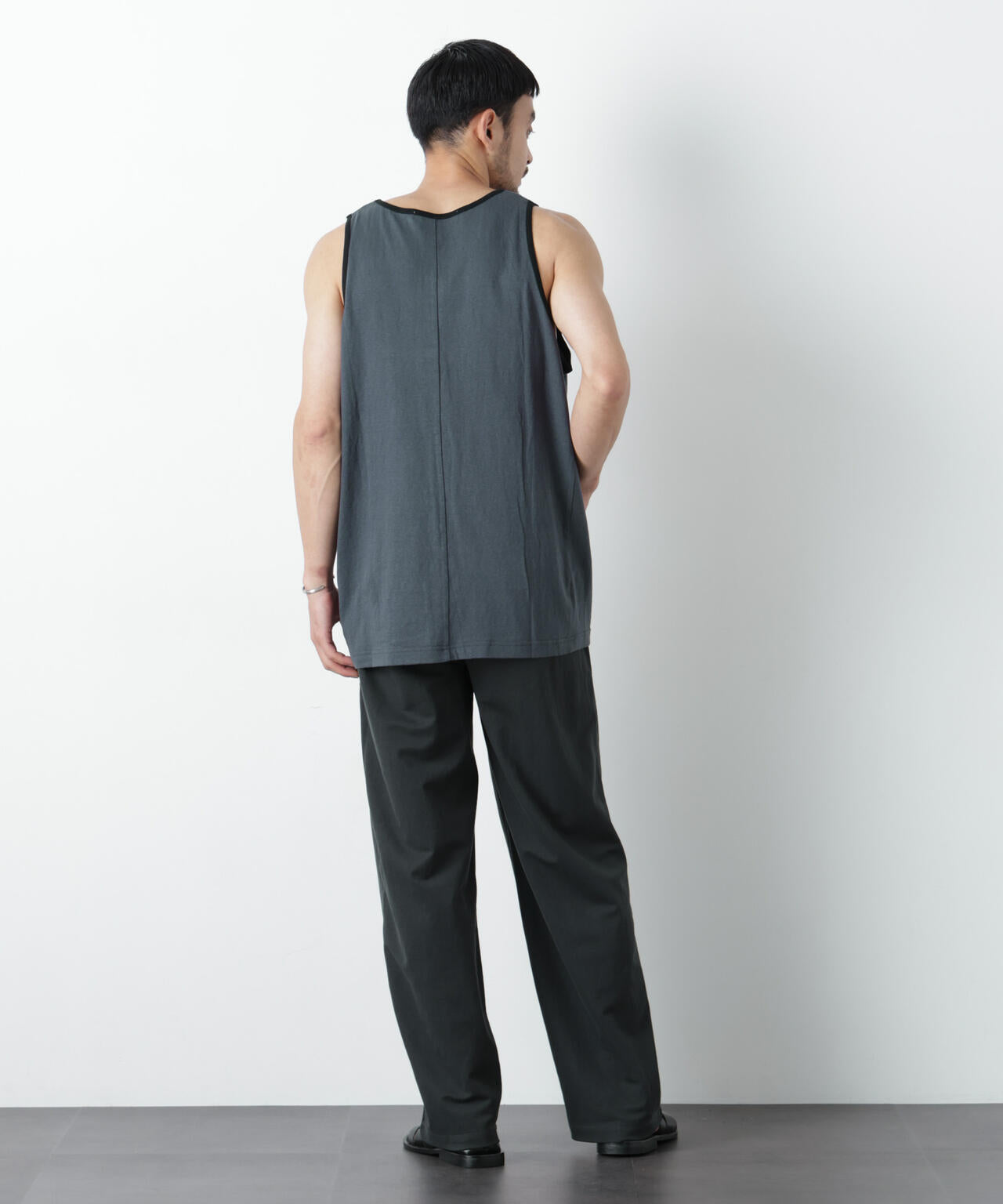 Raffy Cotton Jersey_切替タンクトップ