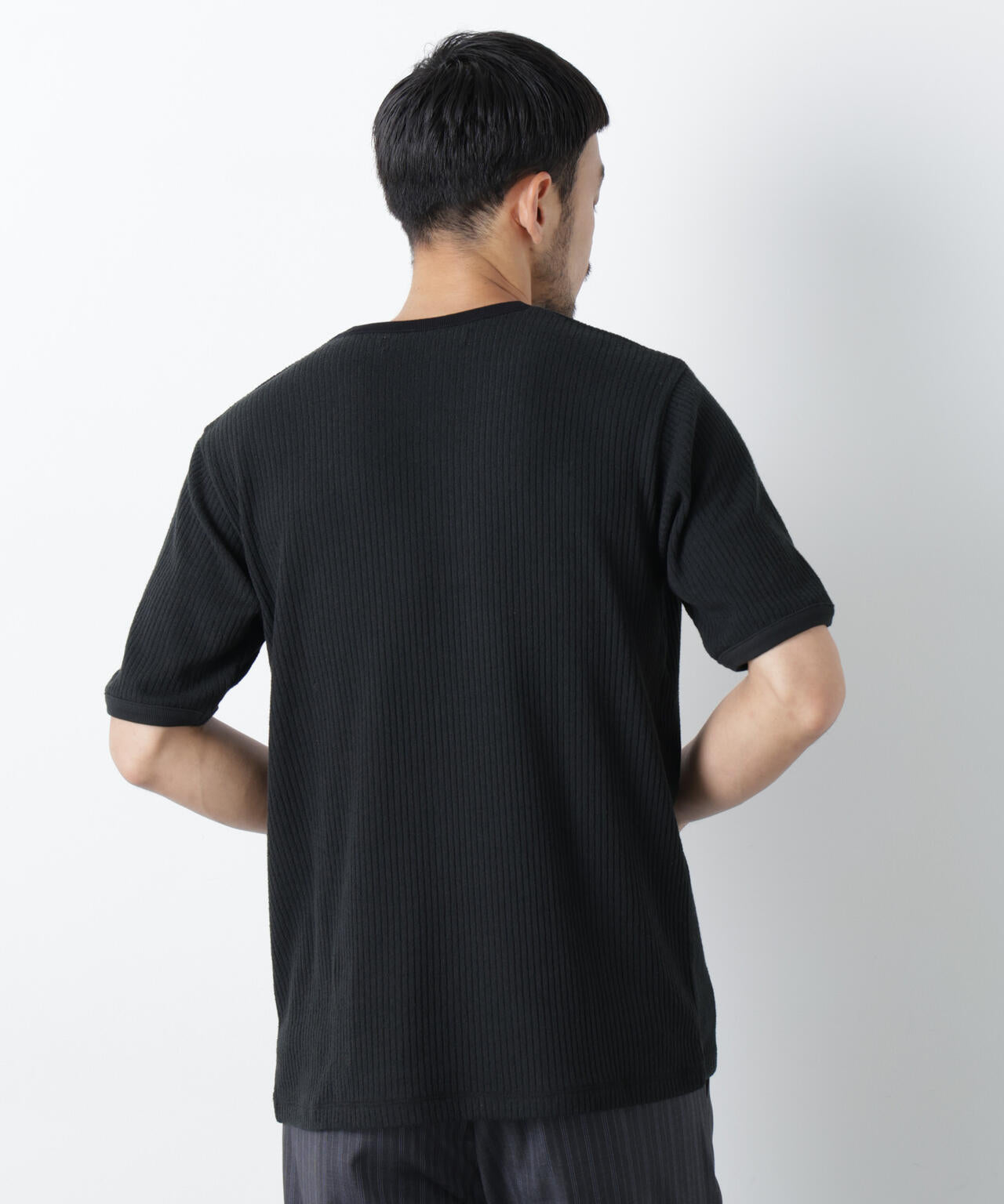 強撚ループヤーン針抜きリンガーTEE