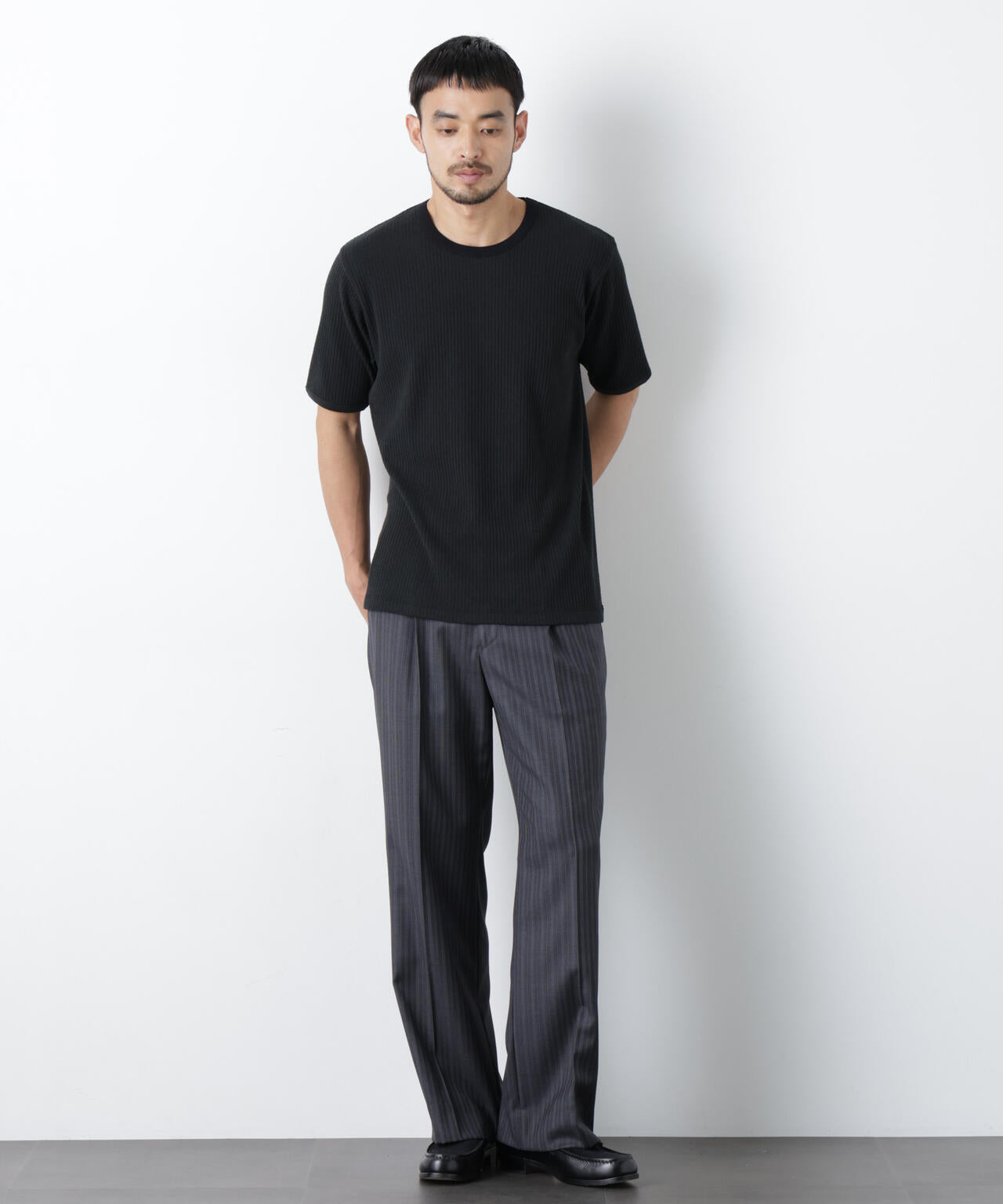 強撚ループヤーン針抜きリンガーTEE