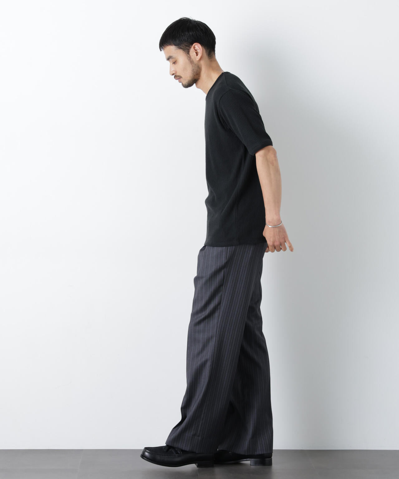 強撚ループヤーン針抜きリンガーTEE