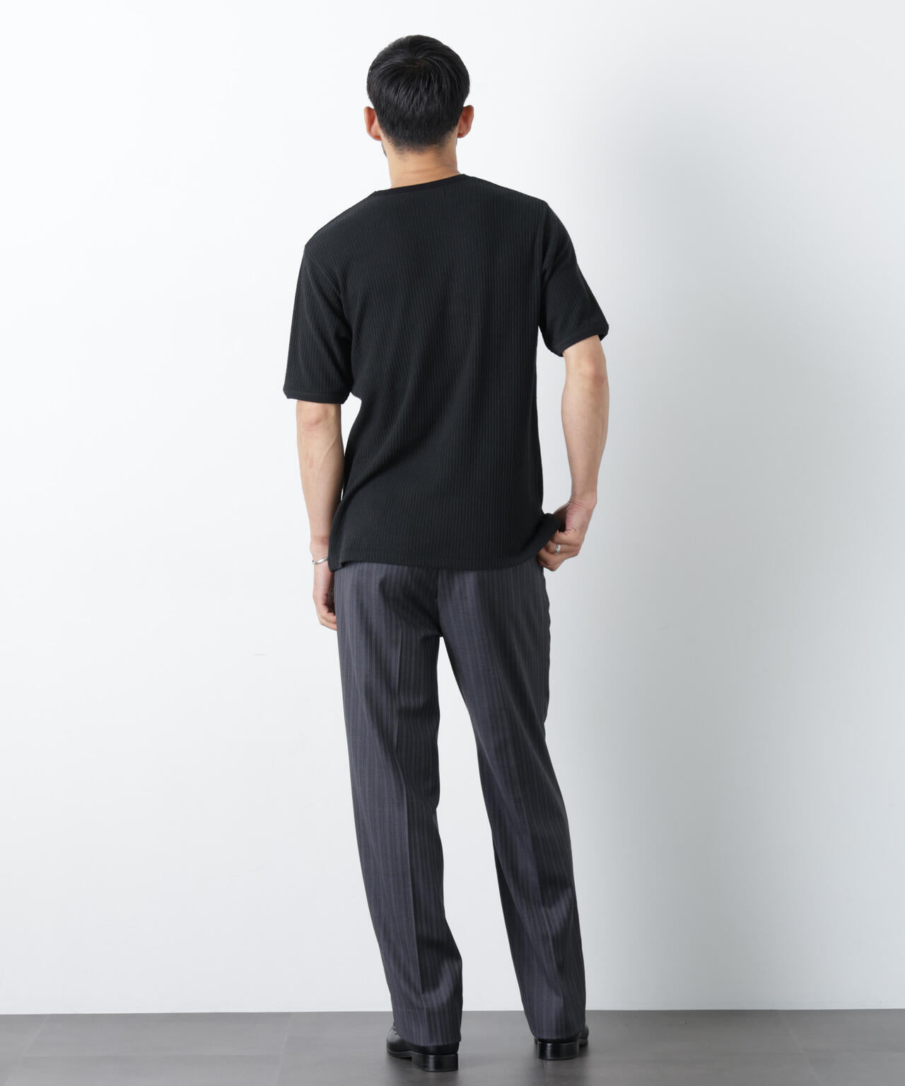 強撚ループヤーン針抜きリンガーTEE