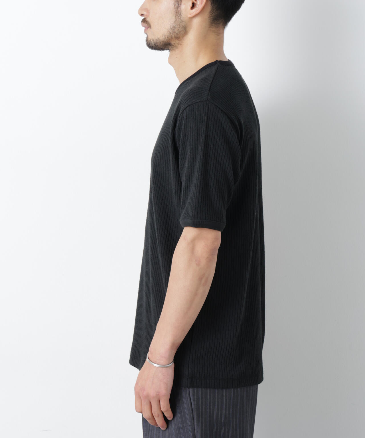 強撚ループヤーン針抜きリンガーTEE