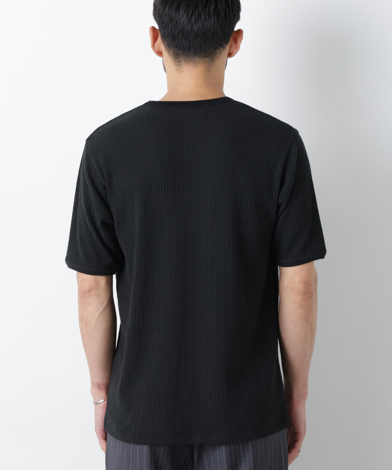 強撚ループヤーン針抜きリンガーTEE