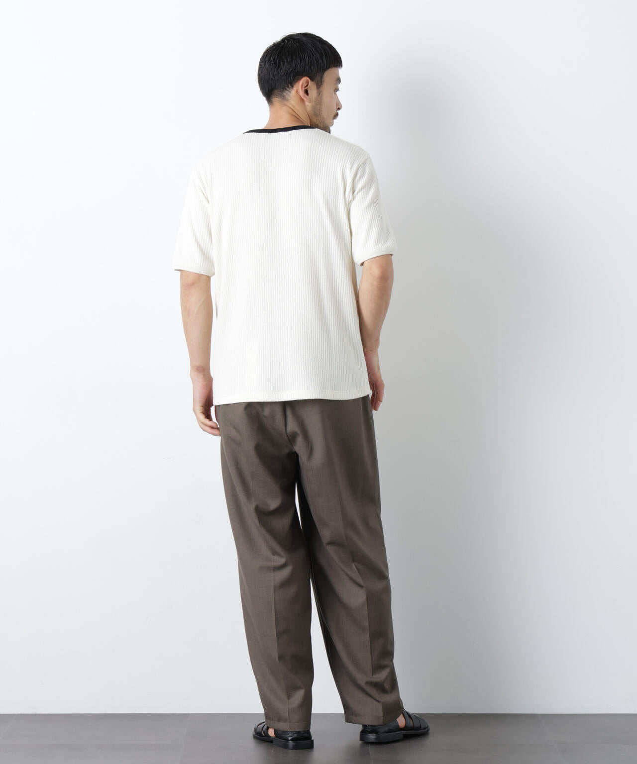 強撚ループヤーン針抜きリンガーTEE